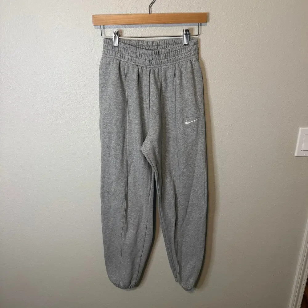 Nike Gray Fleece Jogger Sweatpants Women's Size XS